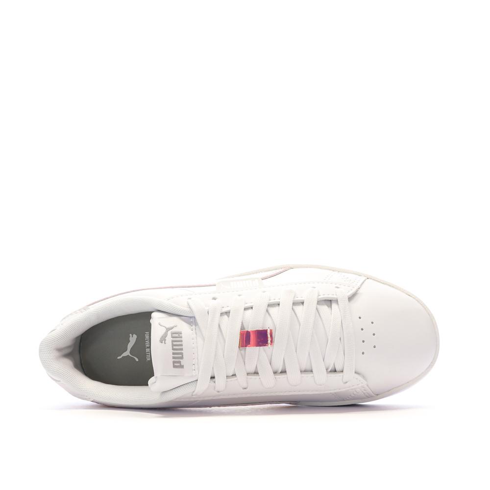 Baskets Blanc/Rose Fille/Femme Puma Jada Holo vue 4