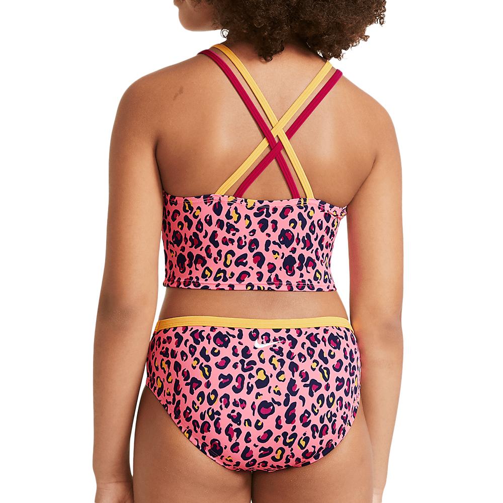 Maillot de bain 2 pieces Rose Fille Nike Spiderback vue 2