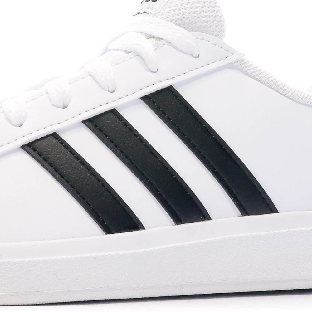 Baskets Blanche Femme Adidas Grand Court 2.0 K vue 7