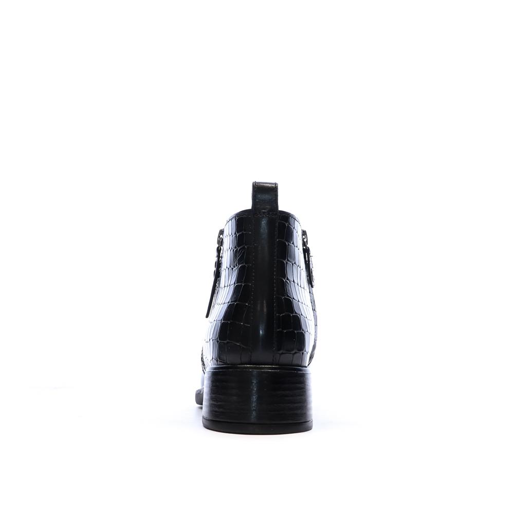 Bottines Noires Femme Geox Resia vue 3