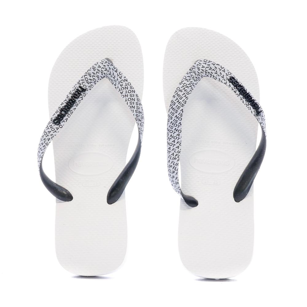 Tongs Blanc Mixte Havaianas Top Bold vue 3