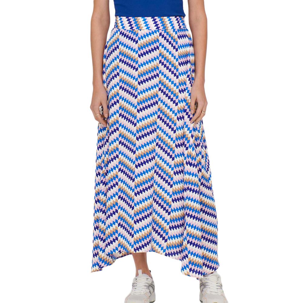 Jupe Longue Bleu Femme Only Life Midi pas cher