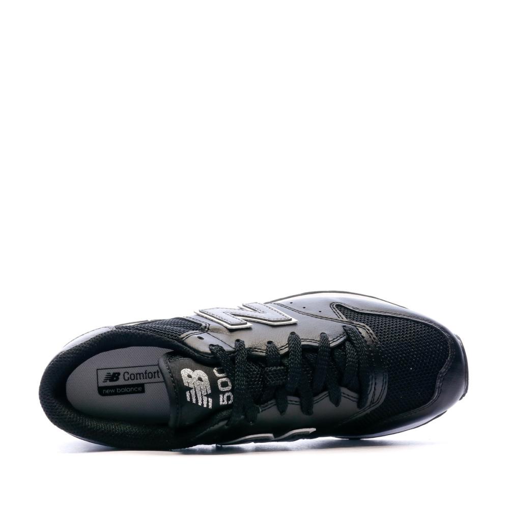 Baskets Noir/Blanche Femme New Balance 500 vue 4