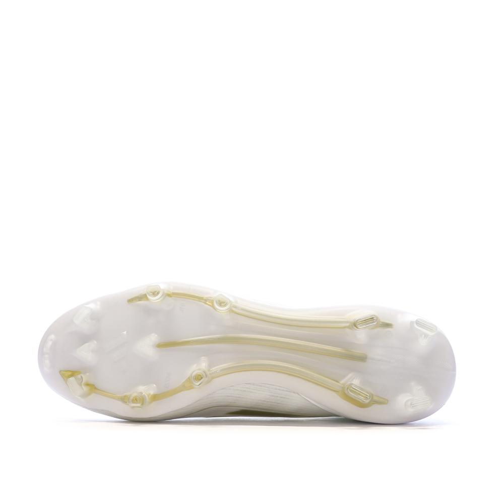 Chaussures de Foot Blanc/Doré Homme Adidas F50 PRO FG vue 5