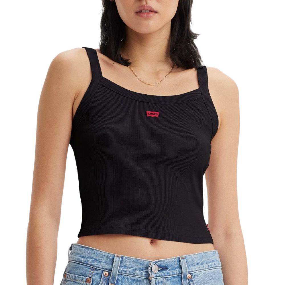 Top Noir Femme Levi's Essential Sporty pas cher