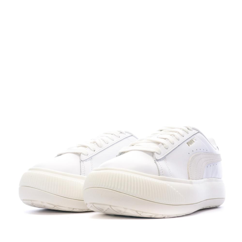 Basket Blanche Femme Puma Suede Mayu vue 6