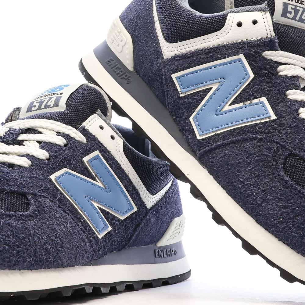 Baskets Marine/Bleu/Blanc Homme New Balance 574 vue 7