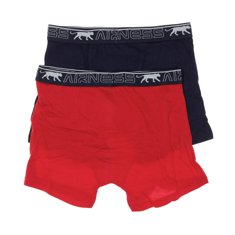 x2 Boxers Rouge/Marine Garçon Airness 3/57/132 vue 2