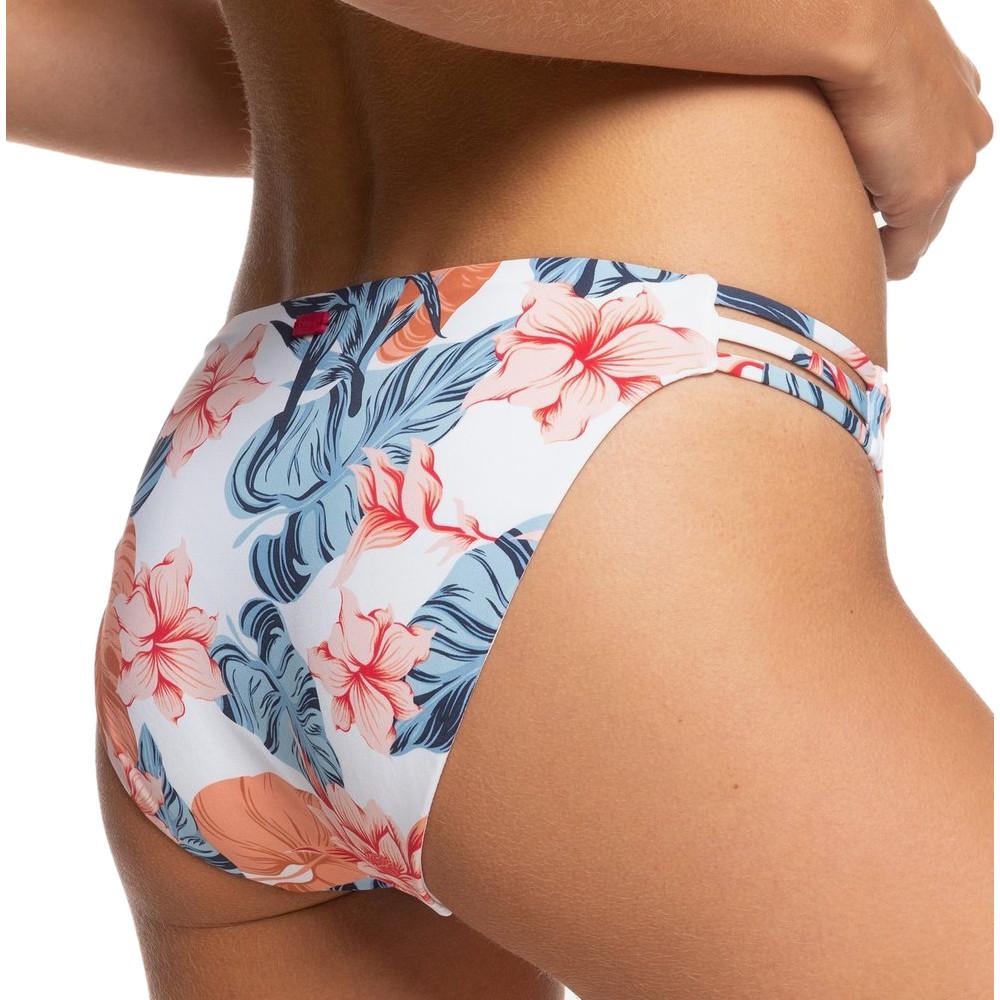 Bas de Bikini Blanc Femme Roxy Printed Beach Classics vue 2