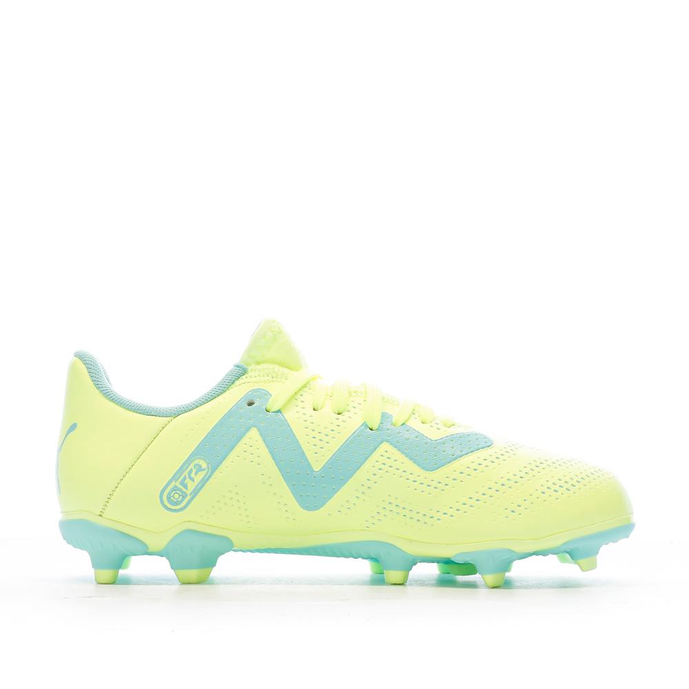 Chaussures de Football Bleu/Vert Garçon Puma Future Play vue 2