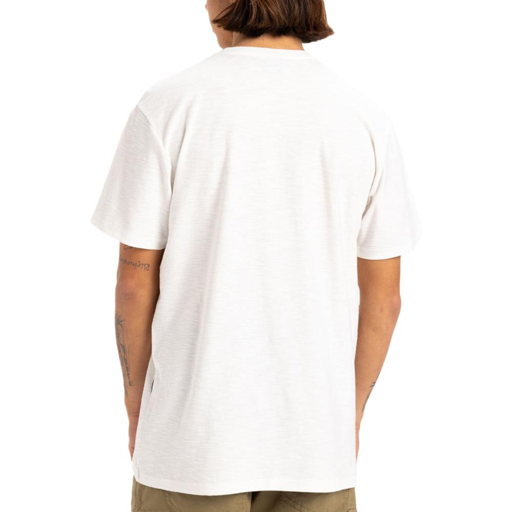 T-Shirt Ecru Homme Quiksilver Slub roundneck vue 2
