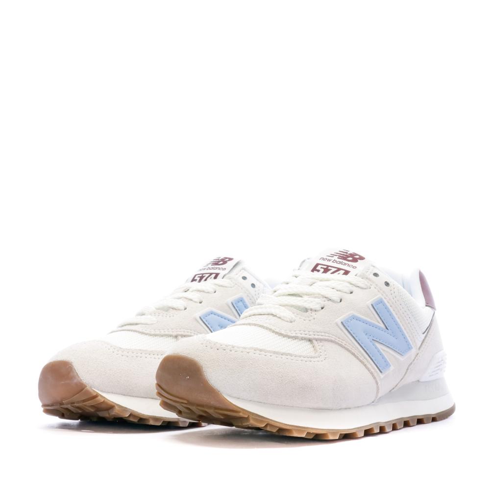 WL574 Baskets Ecrus Femme New Balance vue 6