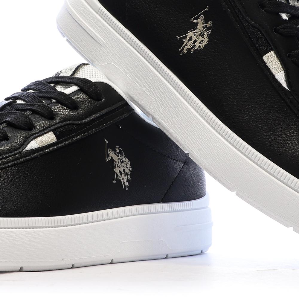 Baskets Noires Femme US Polo ASSN For Everyday vue 7