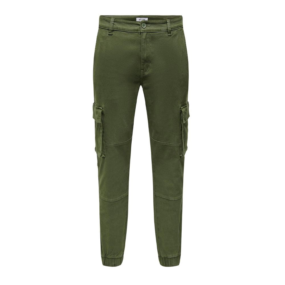 Pantalon Cargo Kaki Homme Only & Sons Onscam Life pas cher