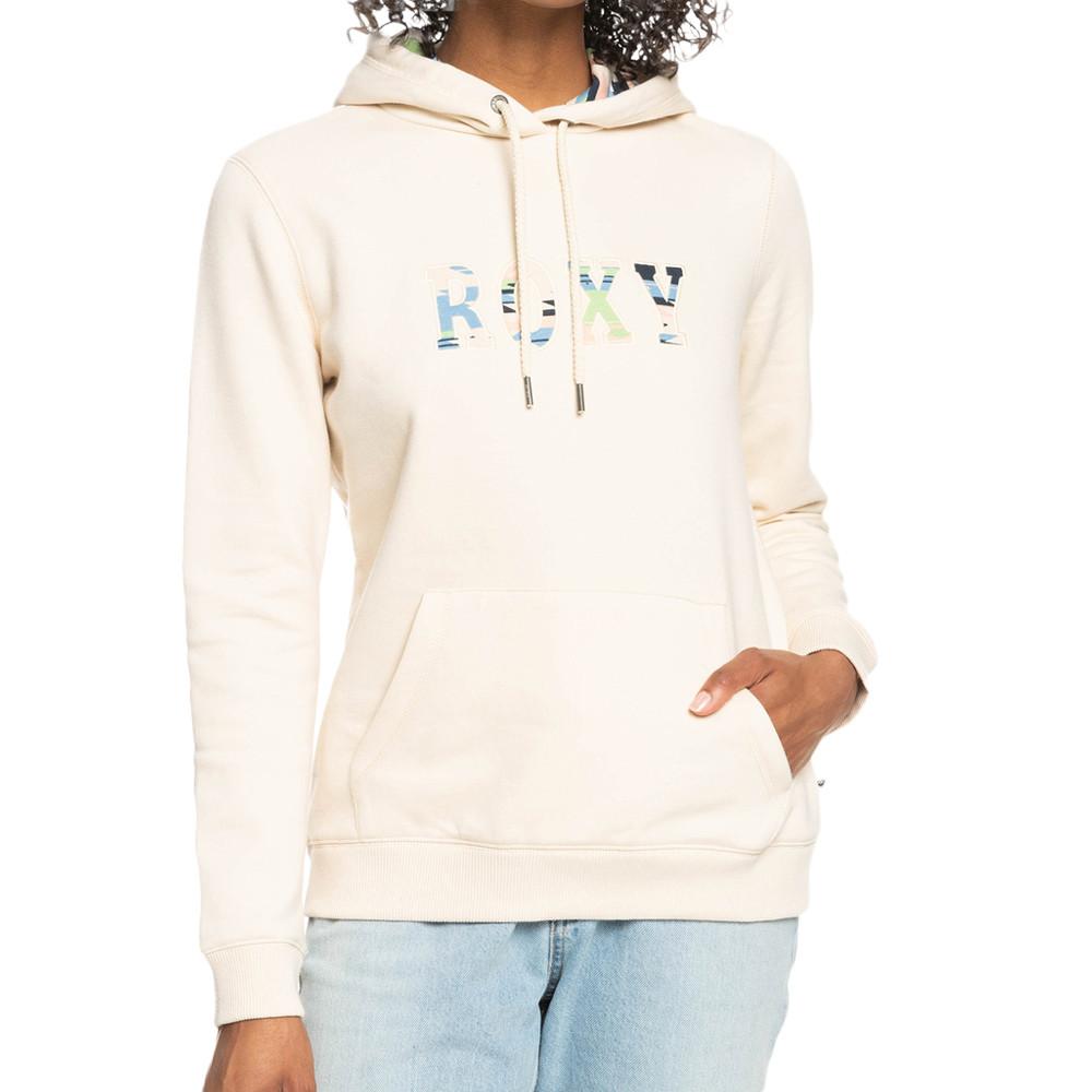 Sweat à capuche Rose Femme Roxy Right On Time pas cher