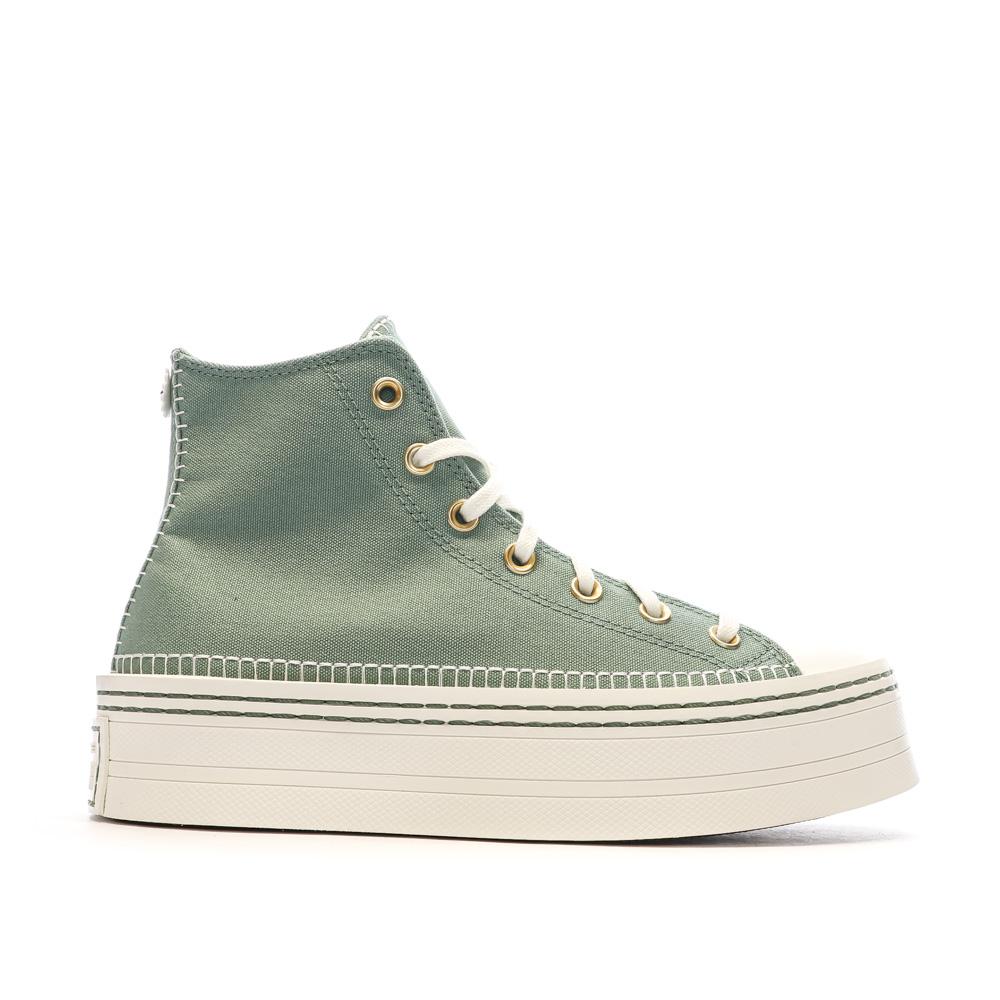 Baskets Verte Femme Converse All Star Modern Lift Platform vue 2