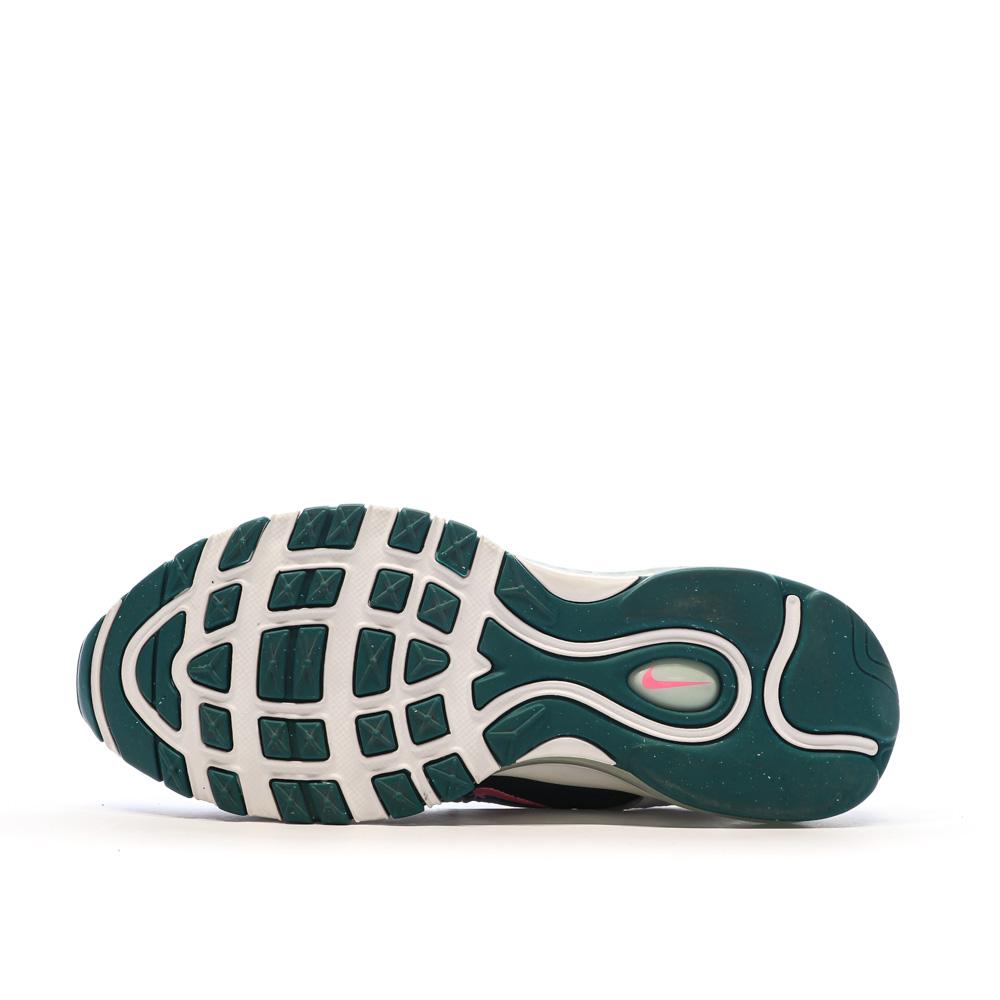 Baskets Vert/Rose Junior Nike Air Max 97 BG vue 5