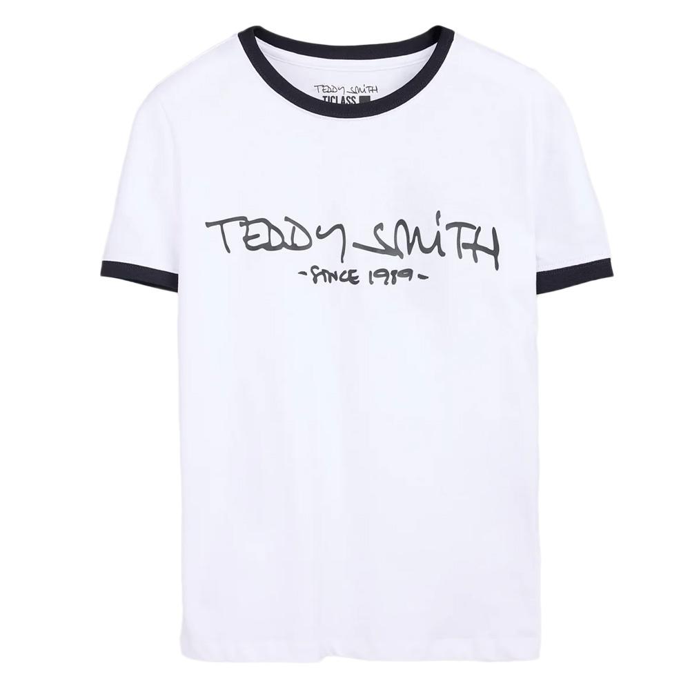 T-Shirt Blanc Homme Teddy Smith Ticlass pas cher