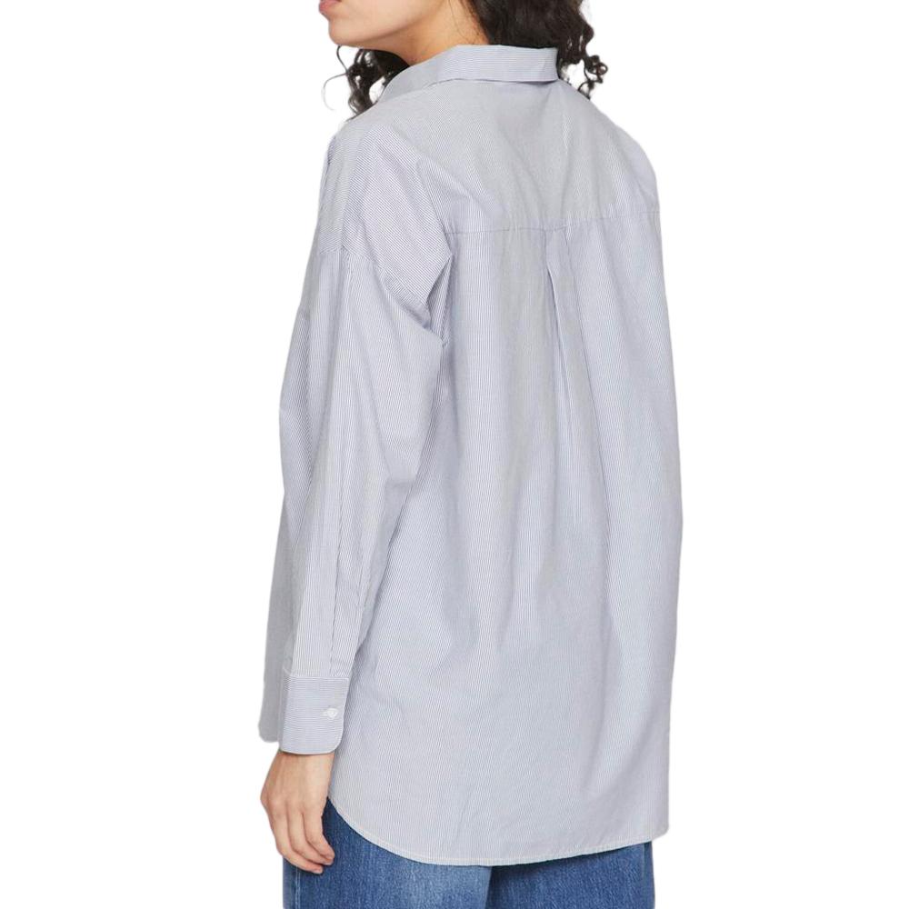 Chemise Manches Longues Blanc/Bleu Femme Vila Darma vue 2