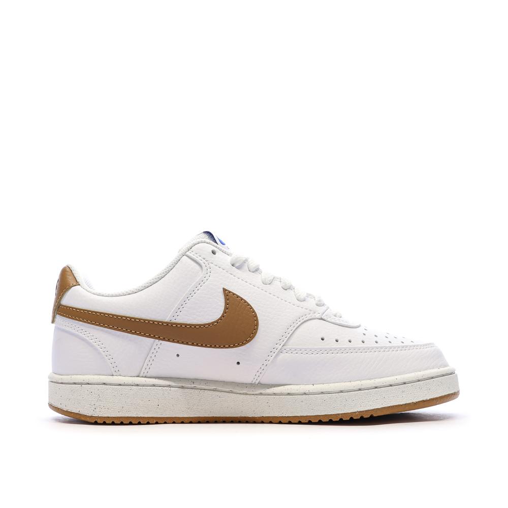 Baskets Blanche/Camel Femme Nike W Court Vision vue 2