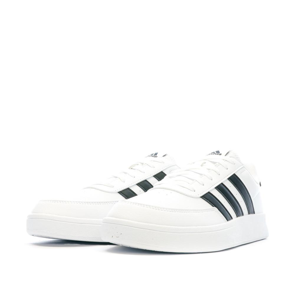 Baskets Blanches/Noires Homme Adidas Breaknet 2.0 vue 6