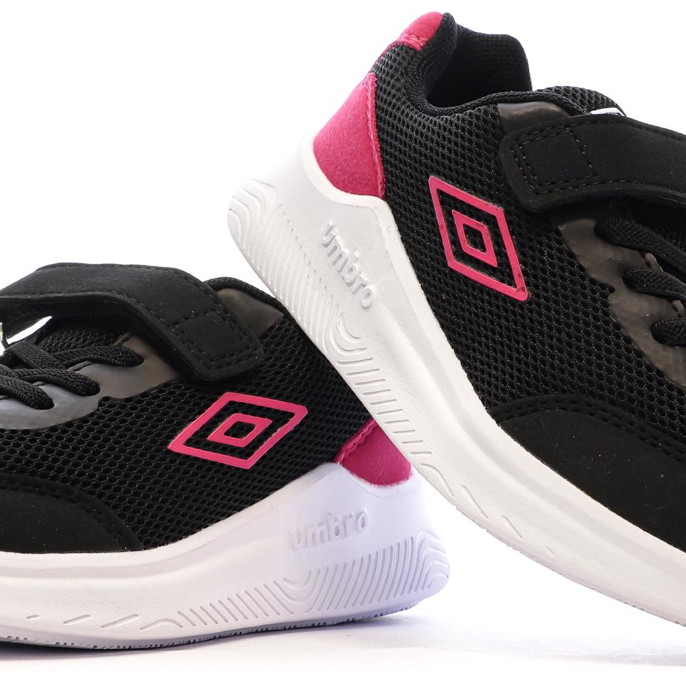 Baskets fille Umbro Nateo Noir/Rose – Style et confort sportif vue 7