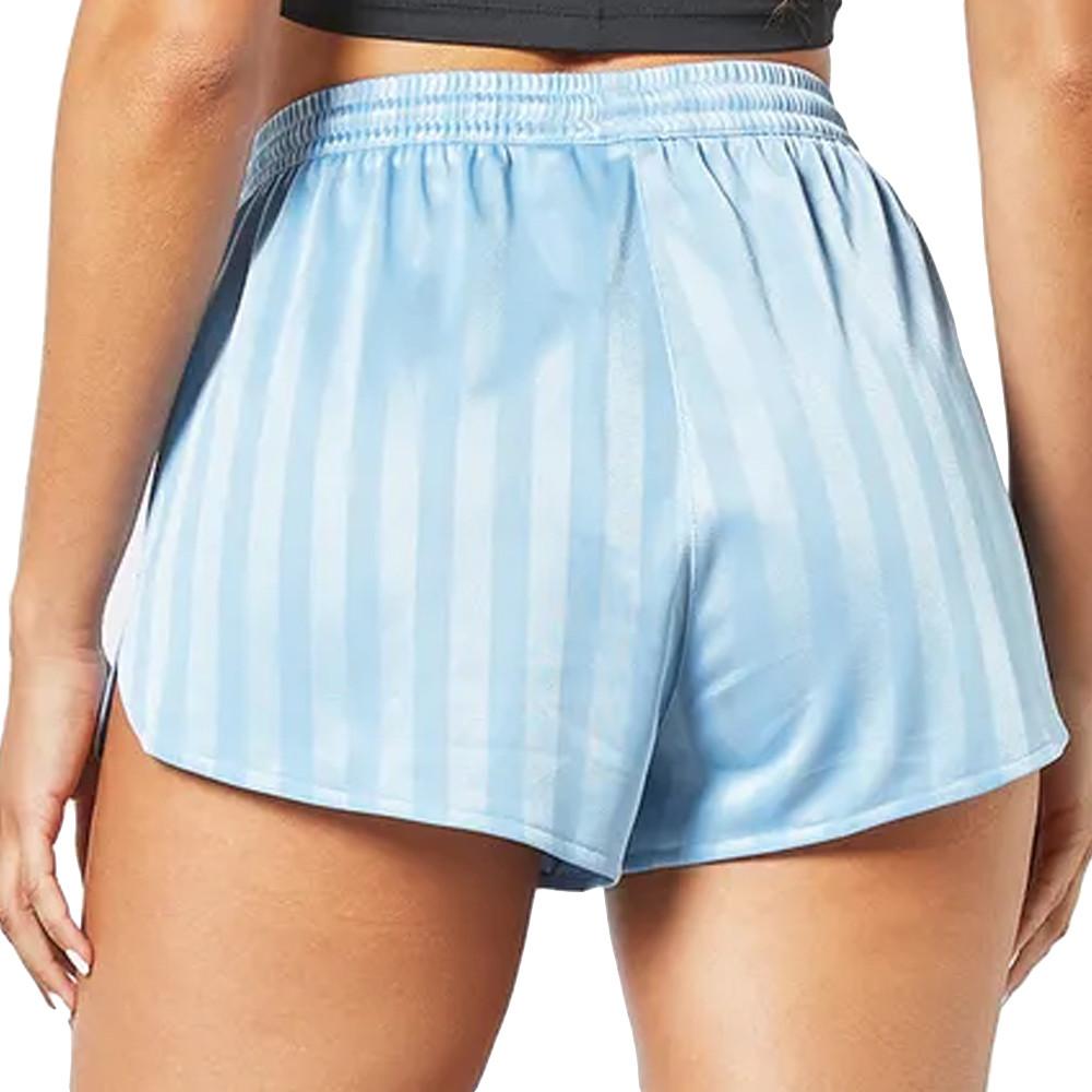 Short Bleu Femme Adidas Striped vue 2