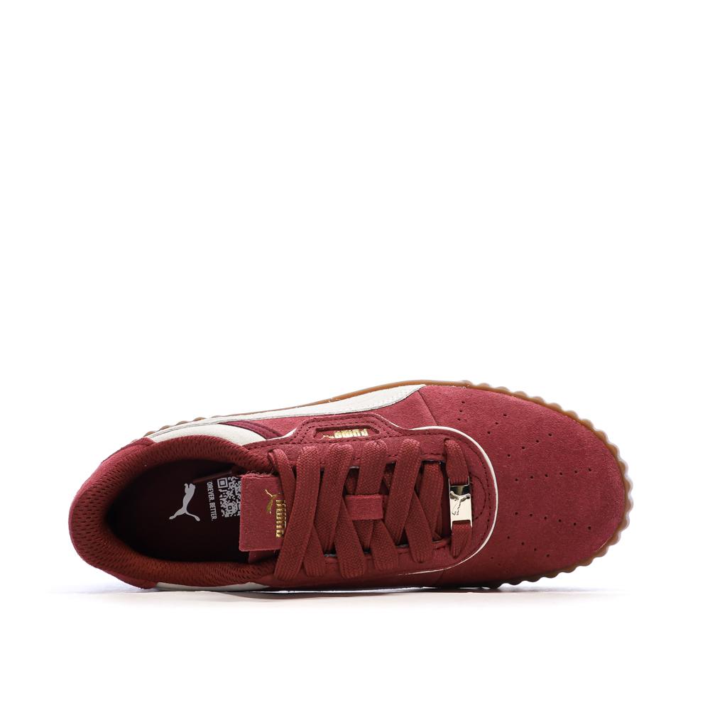Baskets Rouge Femme Puma Carina 3.0 Luxe vue 4