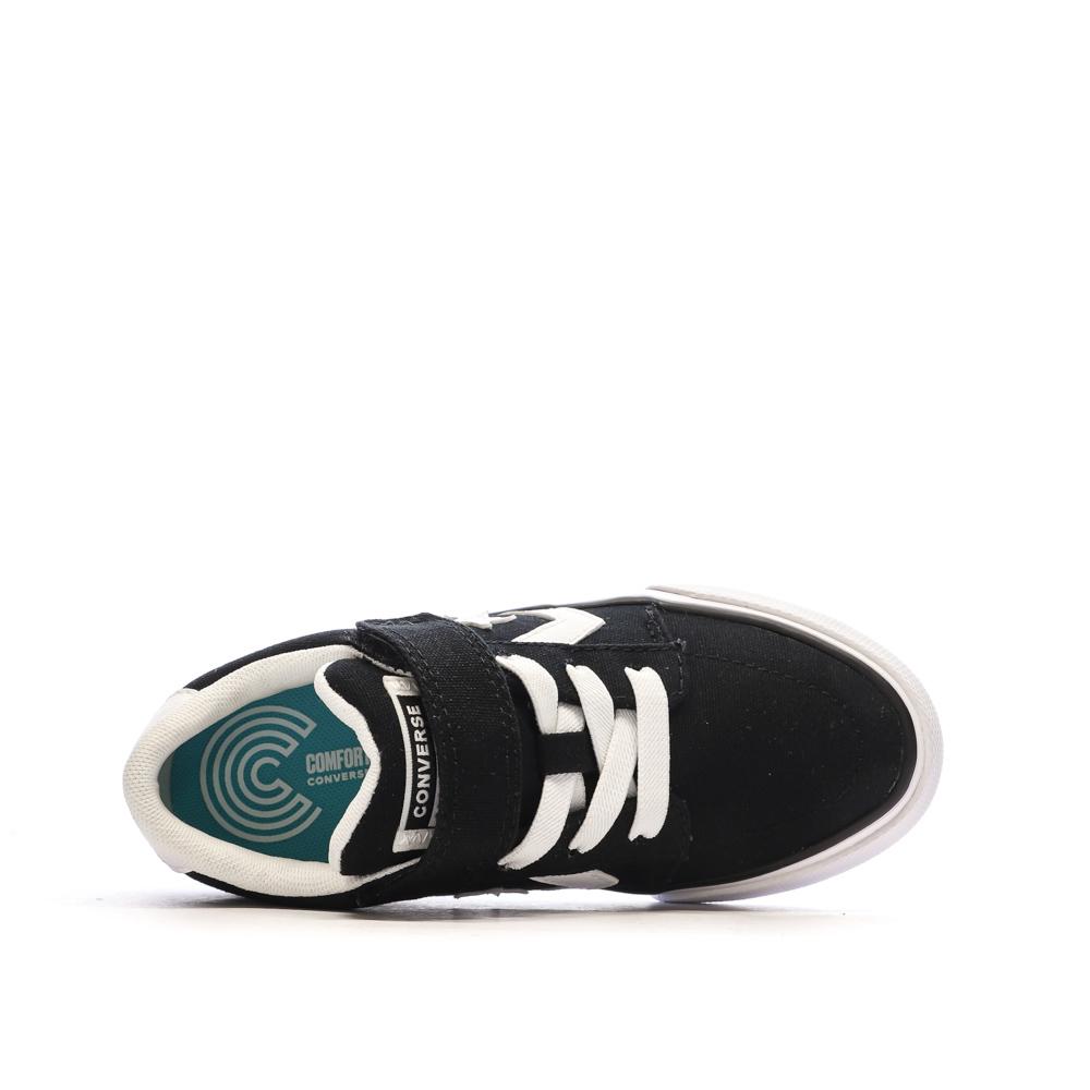 Baskets Noires Garçon Converse Belmont vue 4