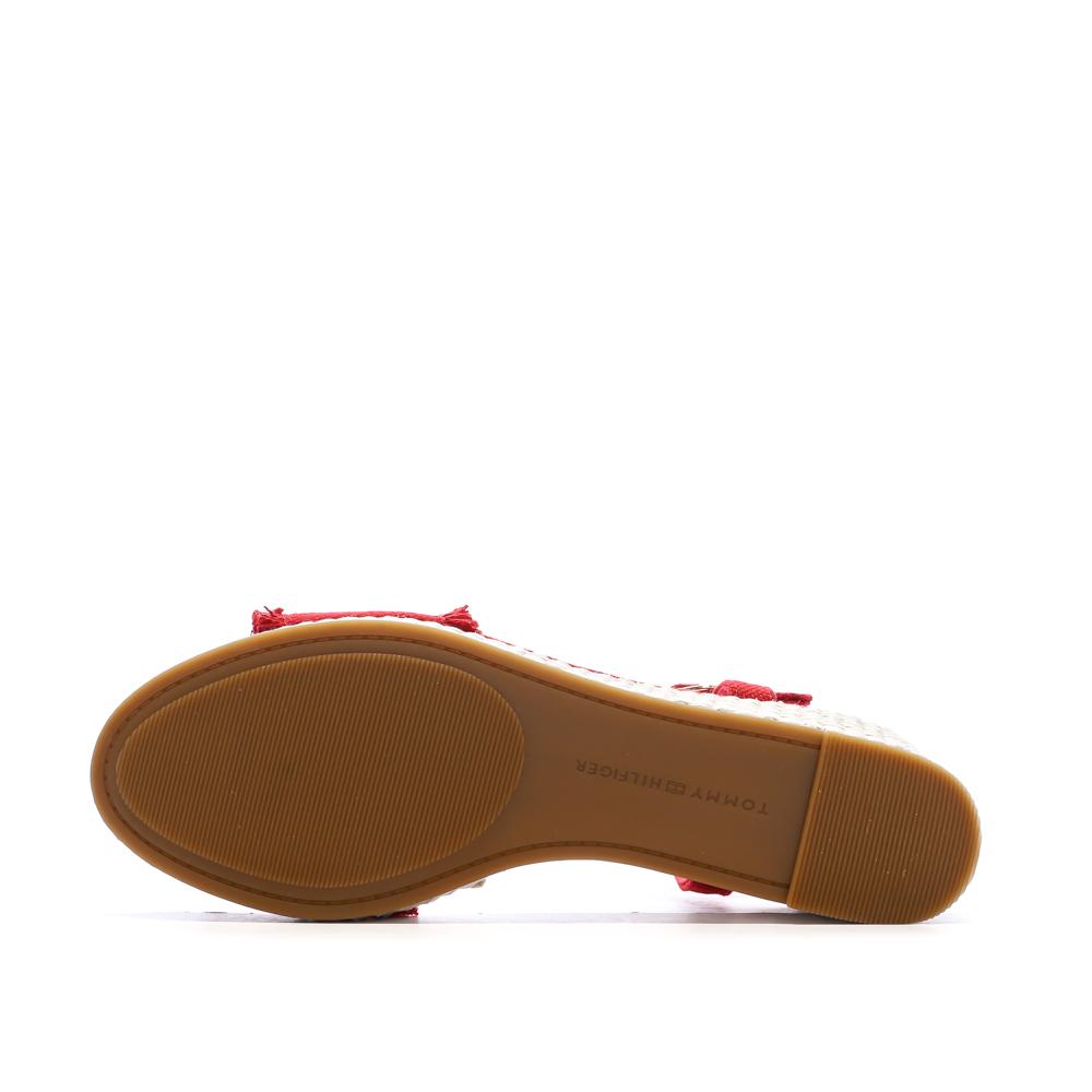 Sandales à Talons Rouge Femme Tommy Hilfiger Wedgeee vue 5