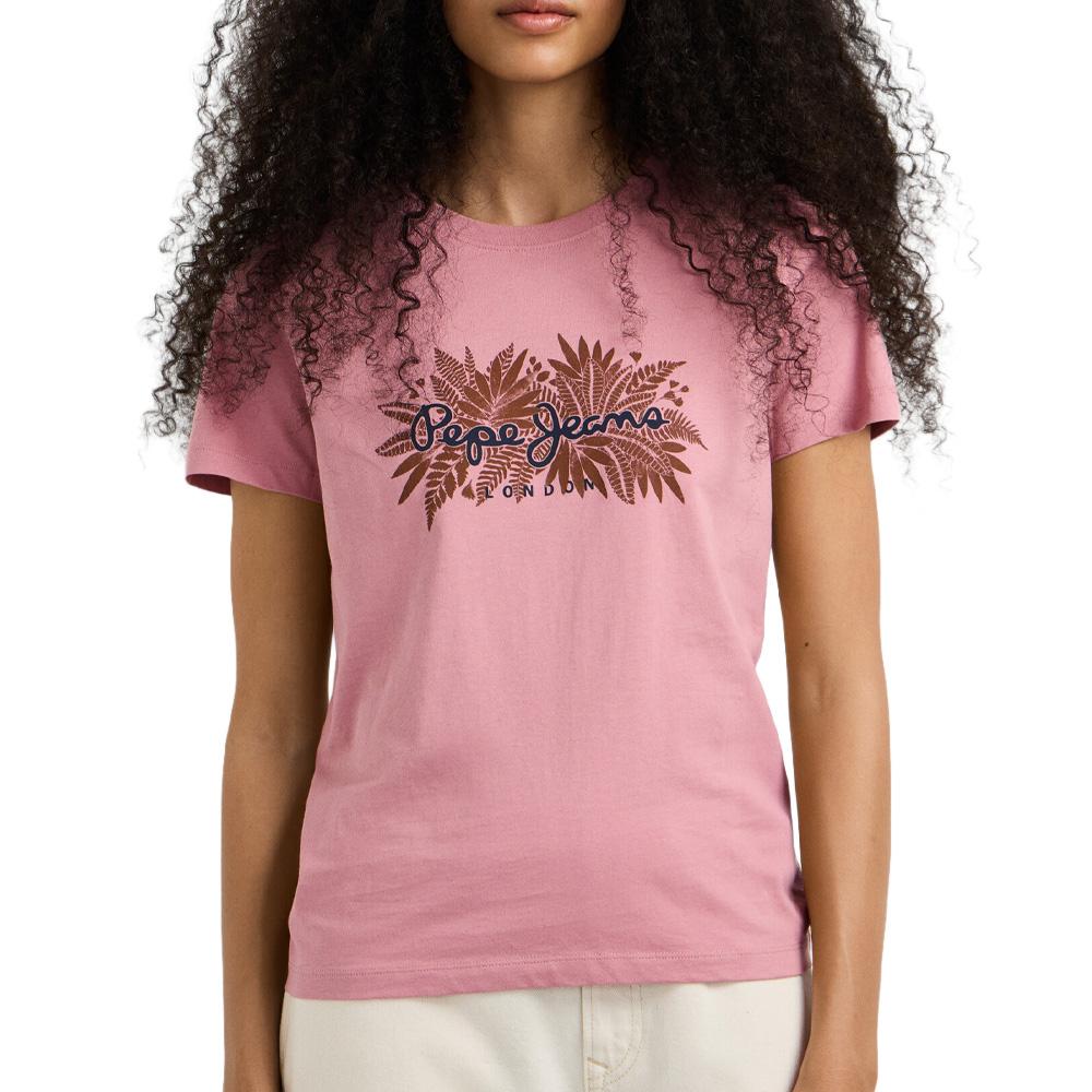 T-Shirt Rose Femme Pepe jeans Cristina pas cher