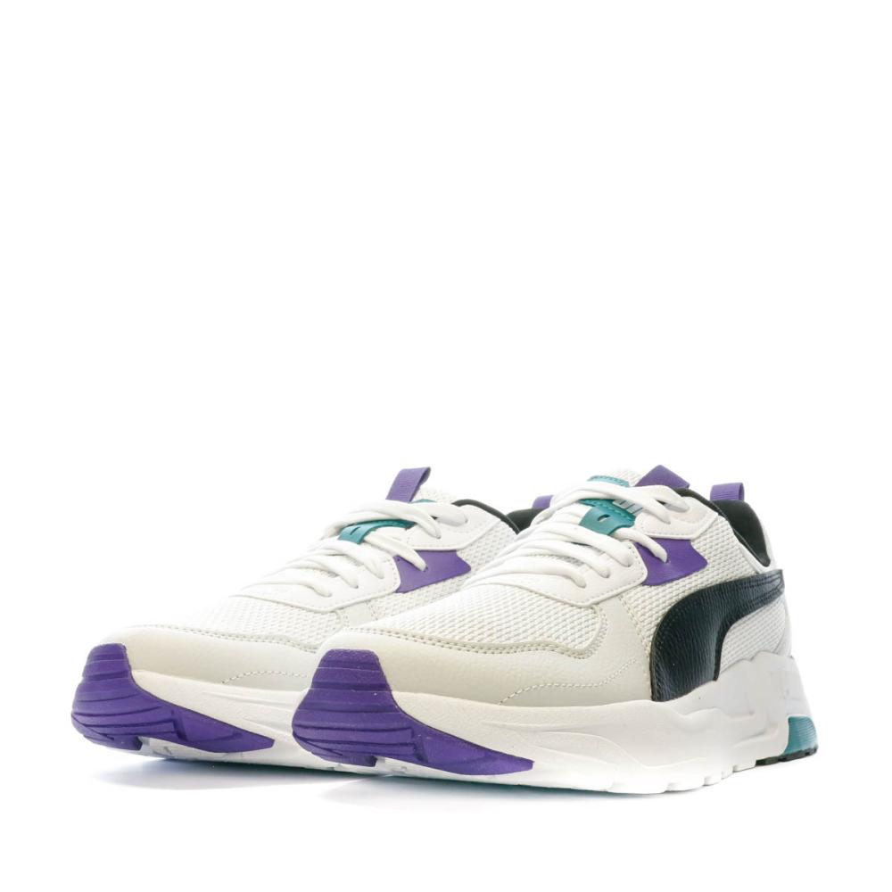 Baskets Blanches/Violettes Homme Puma Trinity Lite vue 6