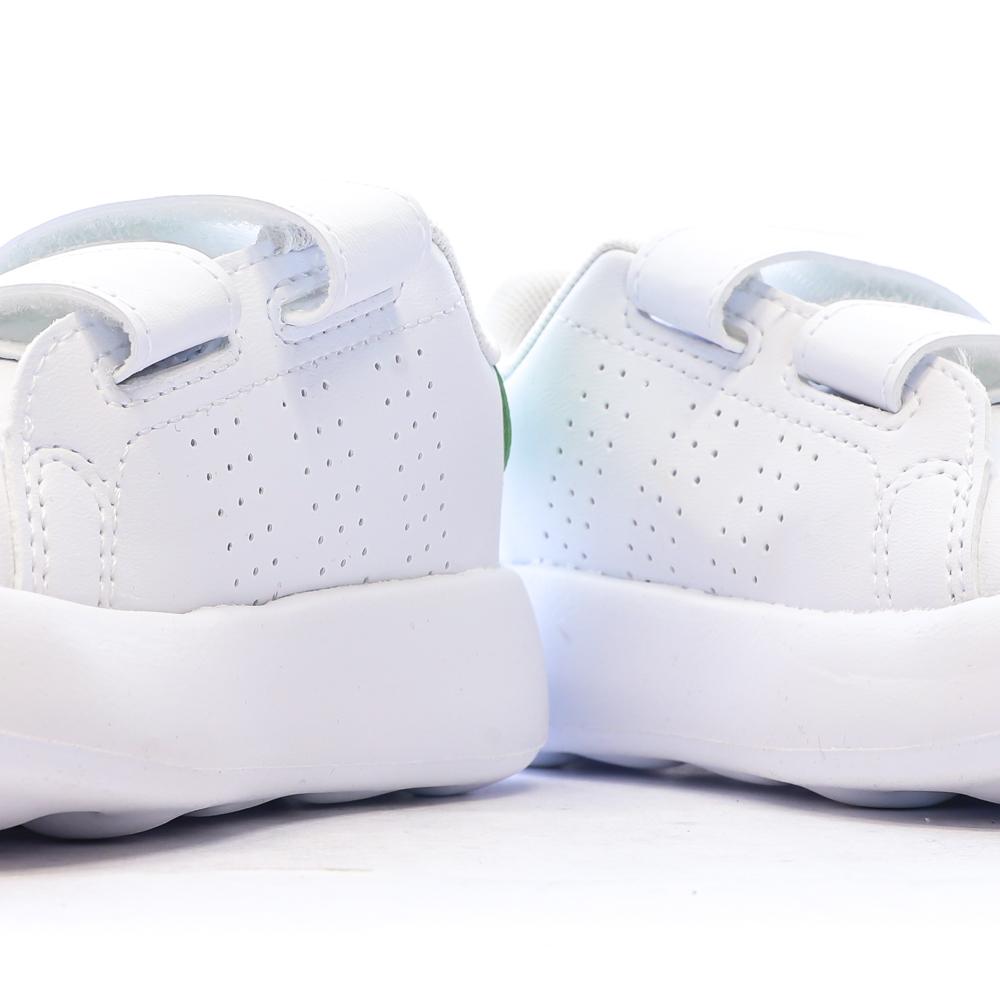 Baskets Blanches/Verte Garçon/Fille bébé Adidas Advantage vue 7