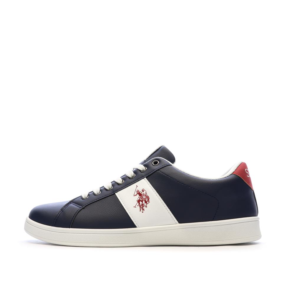 Baskets Marine/Blanc/Rouge Homme US Polo ASSN High-top pas cher
