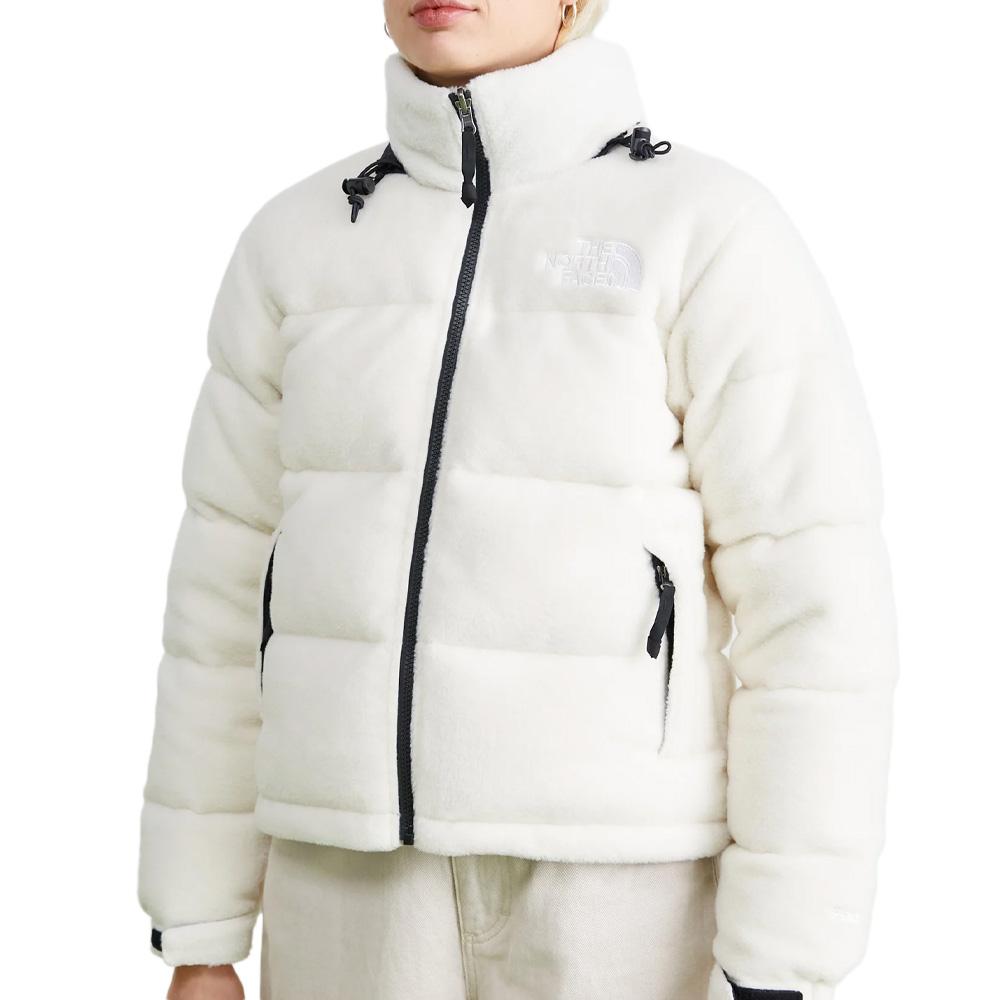 Doudoune Blanche Femme The North Face Polar Nuptse pas cher