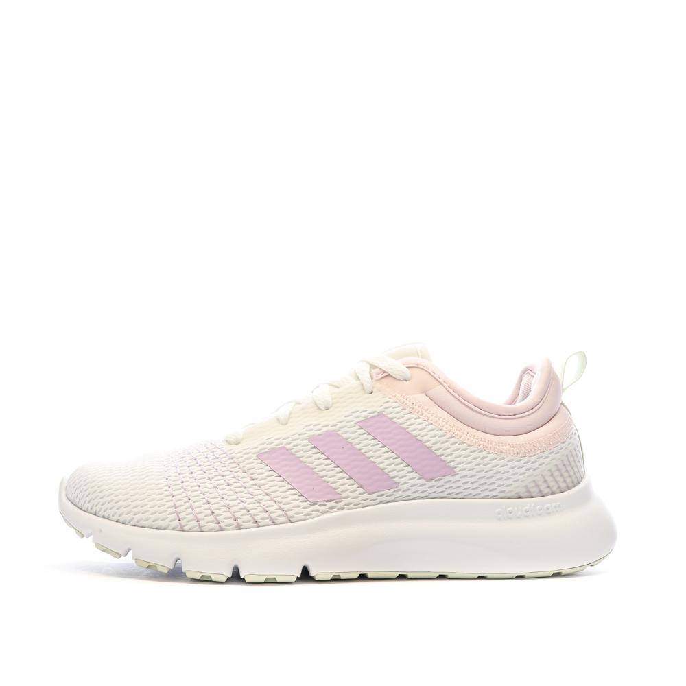 Chaussures de Running Blanches Femme Adidas Fluidup pas cher