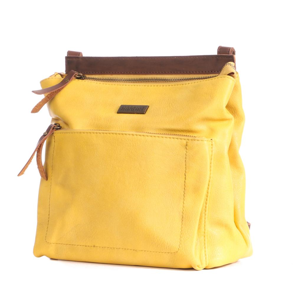 Sac bandoulière Jaune Femme Georges Rech Rio vue 3