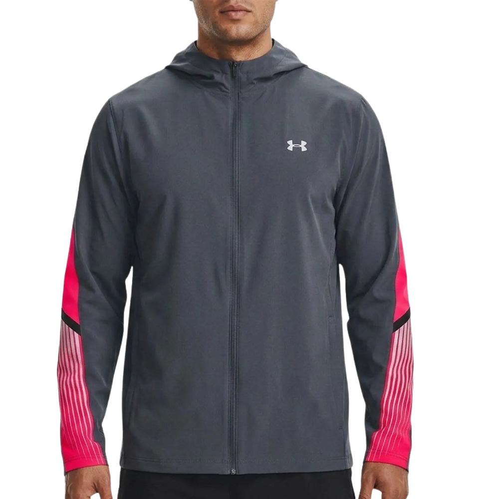 Veste de survêtement Grise/Rose Homme Under Armour Velociti pas cher