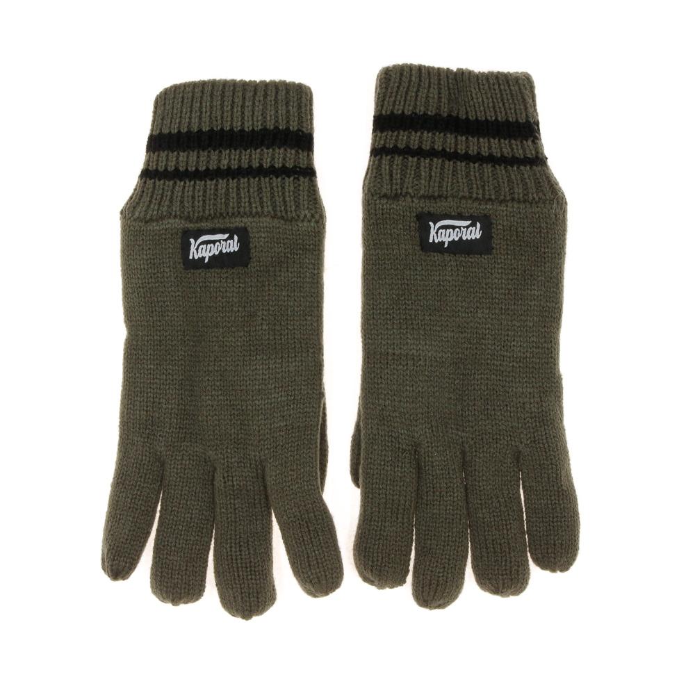Gants Kaki/Noir Homme Kaporal OLINDO pas cher