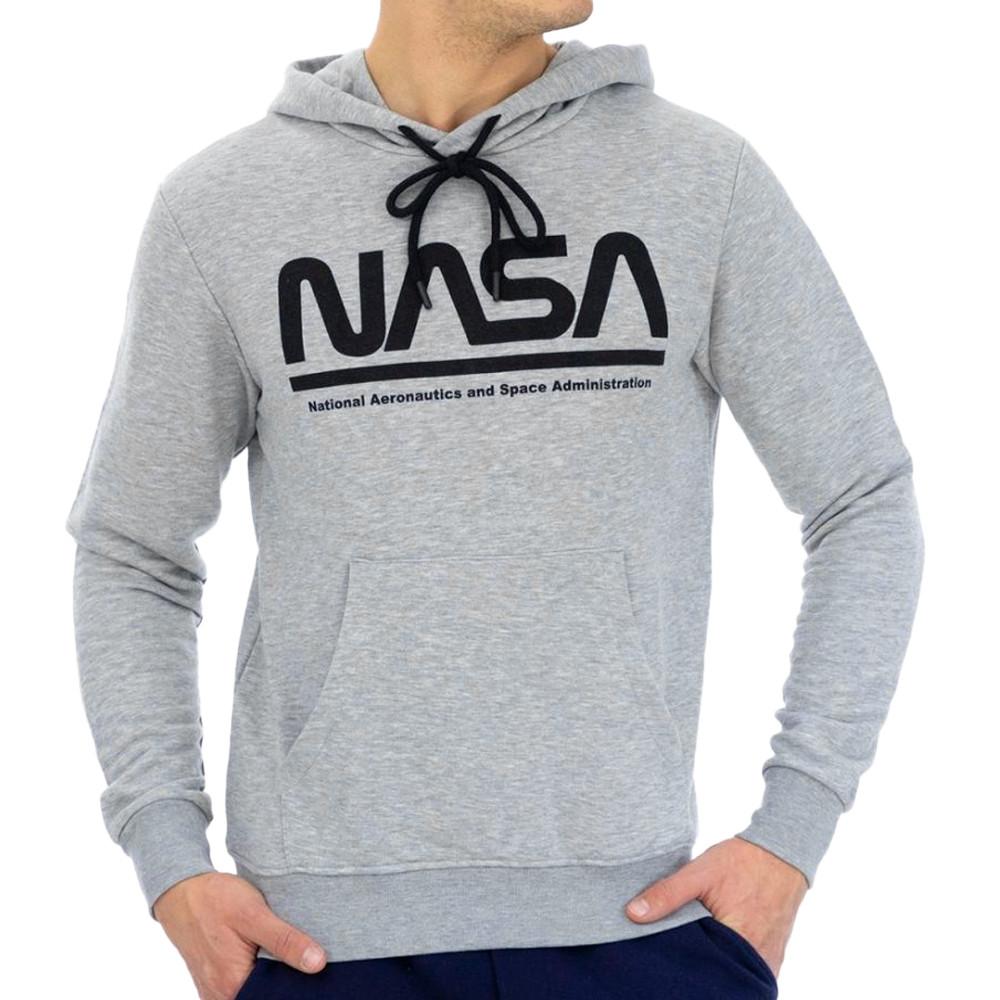 Sweat Capuche Gris Nasa Hoodies pas cher
