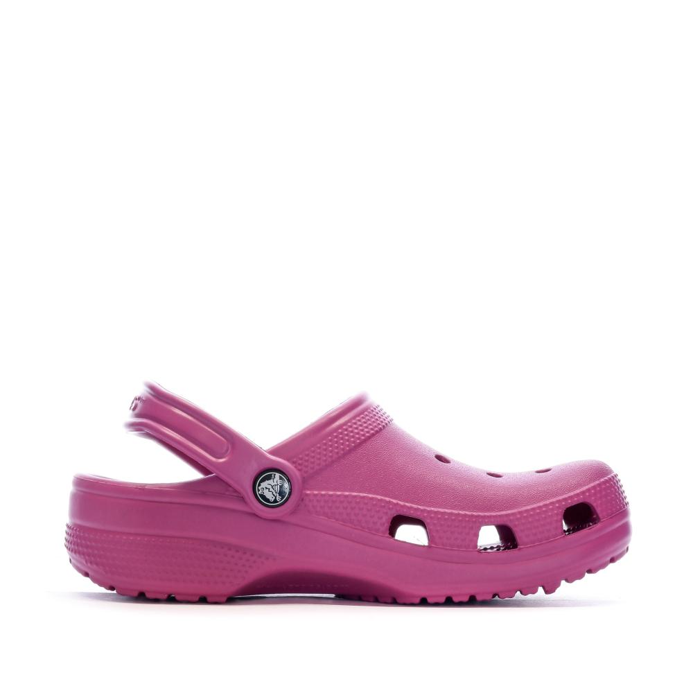 Sandales Crocs Fushia Femme Classic Sabot U vue 3