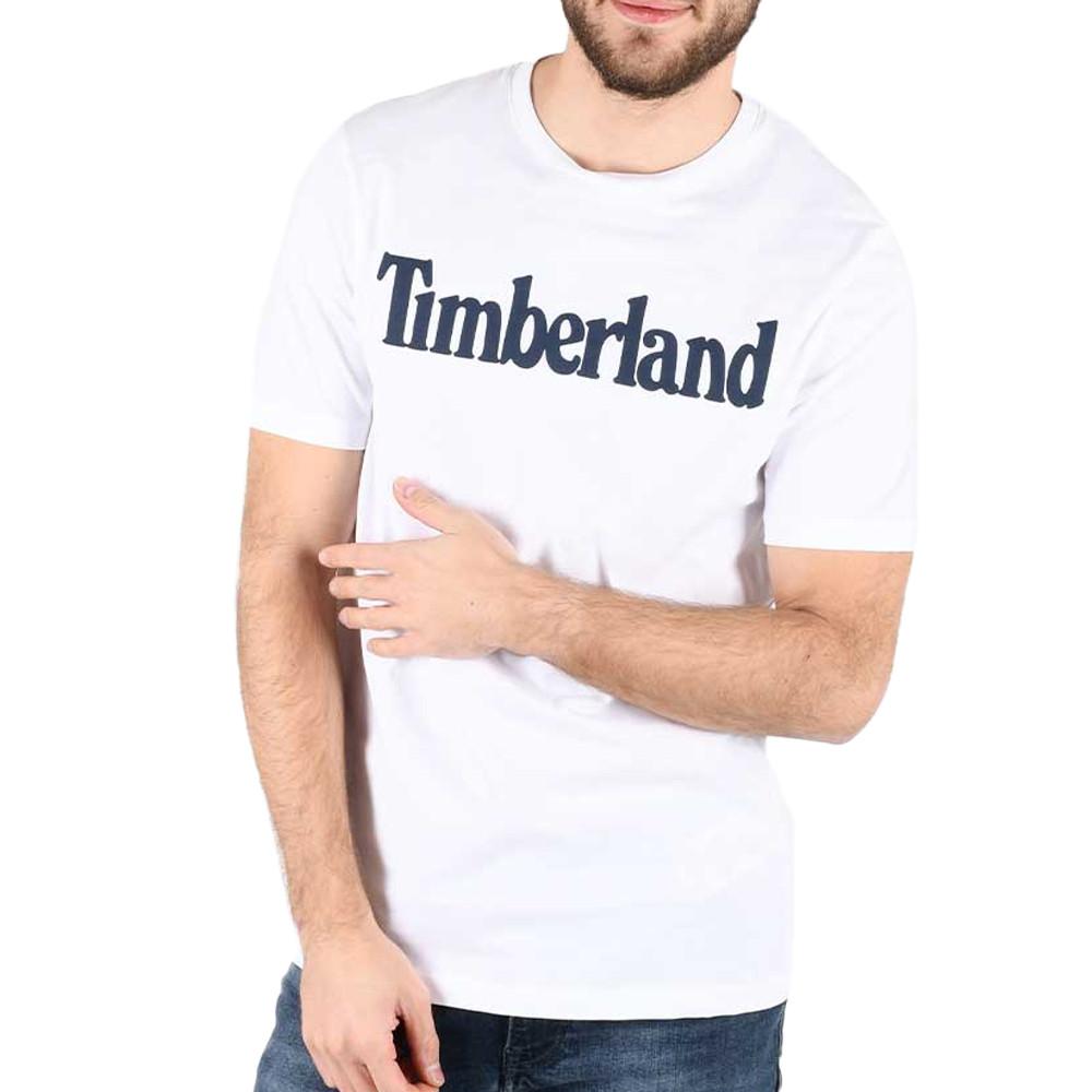 T-shirt Blanc Homme Timberland Kennebec pas cher