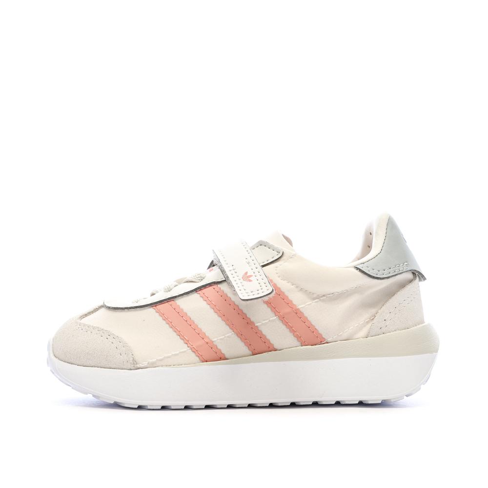 Baskets Beiges/Roses Fille Adidas Country Xlg pas cher