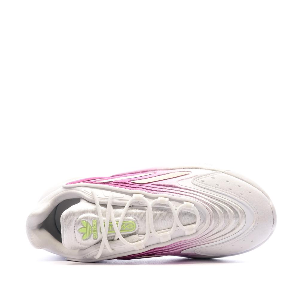 Baskets Blanc/Violet Femme Adidas Ozelia vue 4
