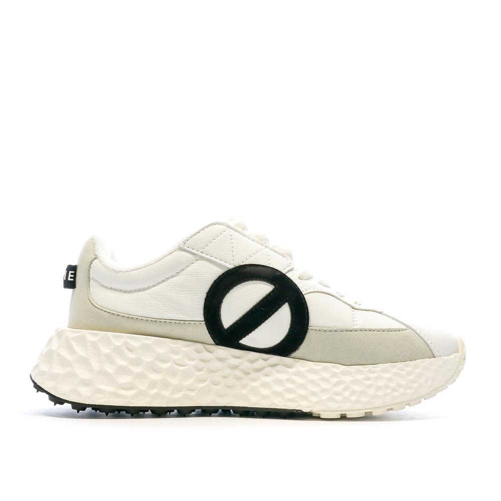 Baskets Écru/Noir Femme No Name Carter Runner vue 2