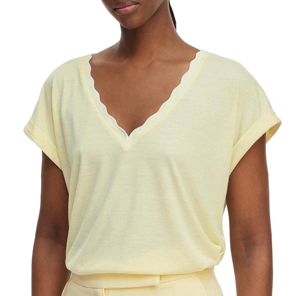 T-Shirt Jaune Femme Morgan DIANA pas cher