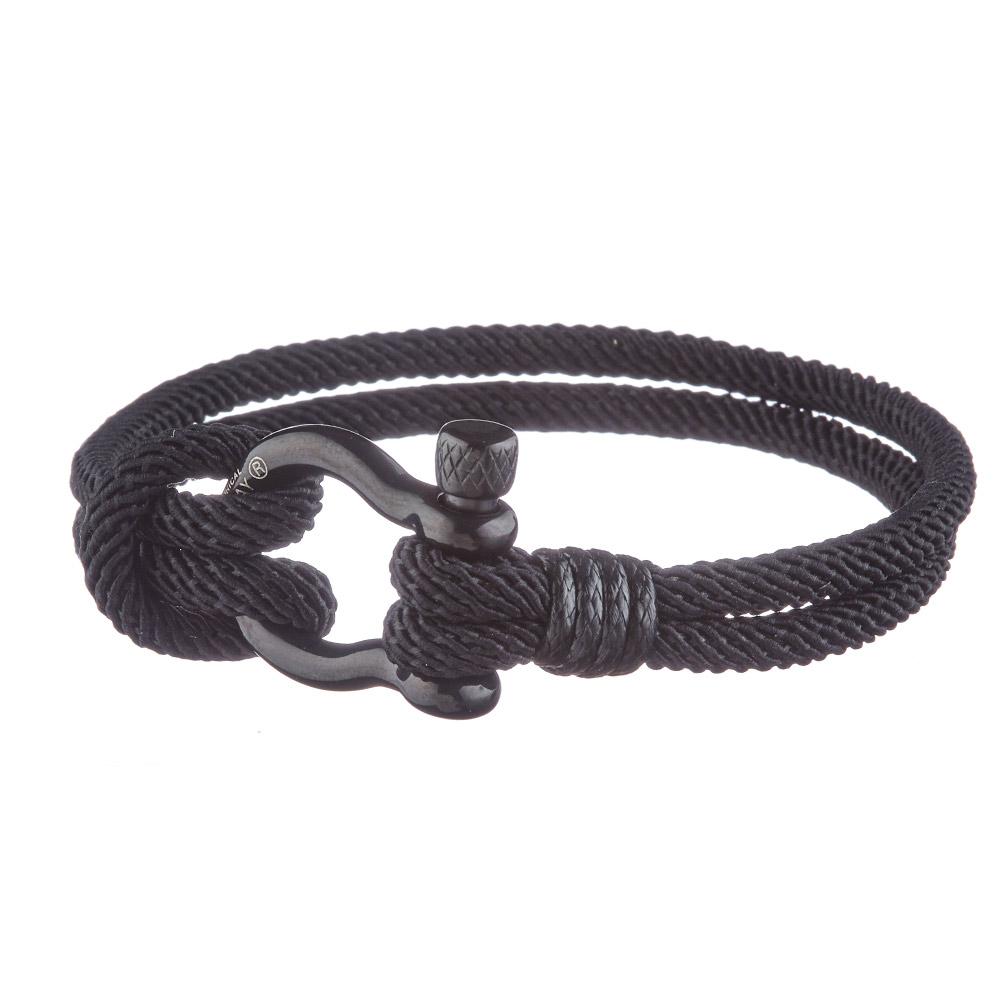 Bracelet Noir Homme Geographical Norway 315008 pas cher