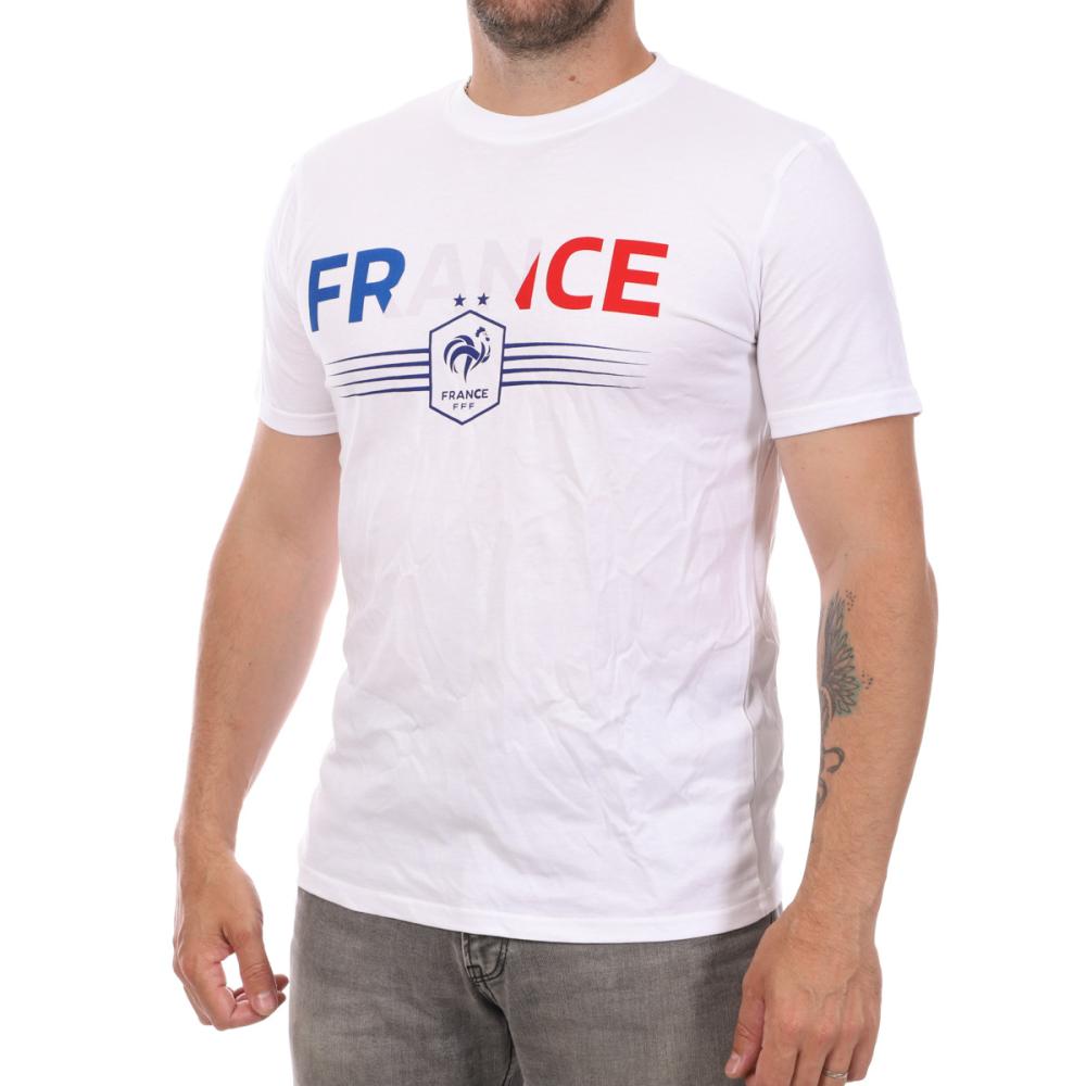 T-Shirt Blanc Homme FFF Logo pas cher