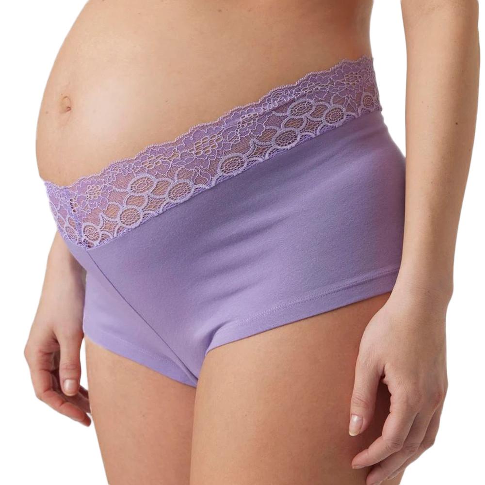 X2 Culottes de Grossesse Écru/Violet Femme Mamalicious Modal vue 2
