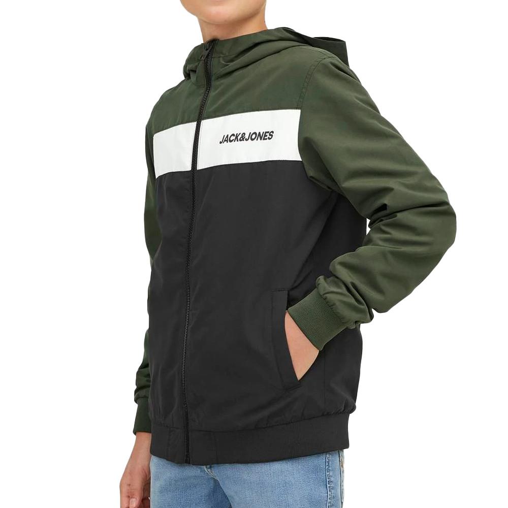 Veste Noir/Vert Garçon Jack & Jones Blocking pas cher